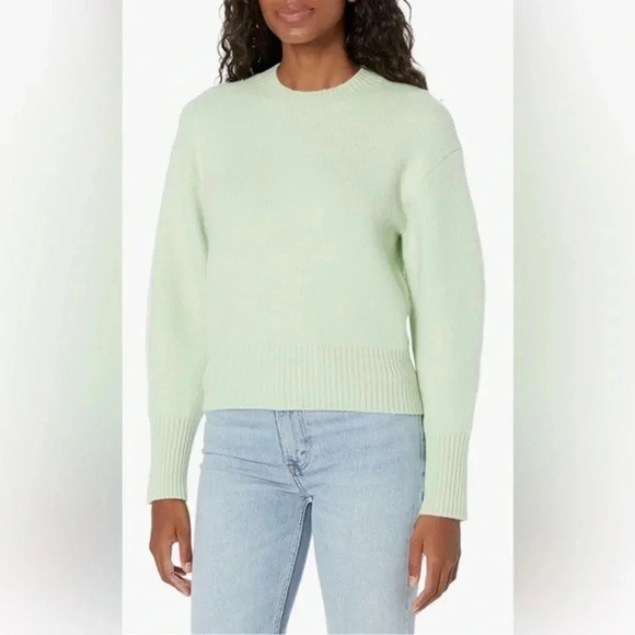 NWT VINCE Women's Wool-Cashmere Blend Long Sleeve Crew Neck Sweater XS - Picture 1 of 8